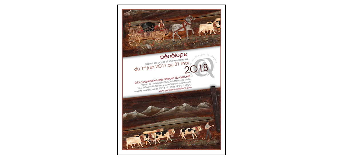 Queyras, affiche de l&#039;exposition 2018