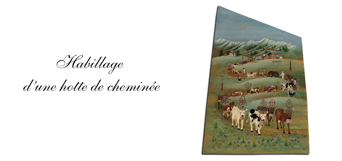 peinture d'une descente d'alpage