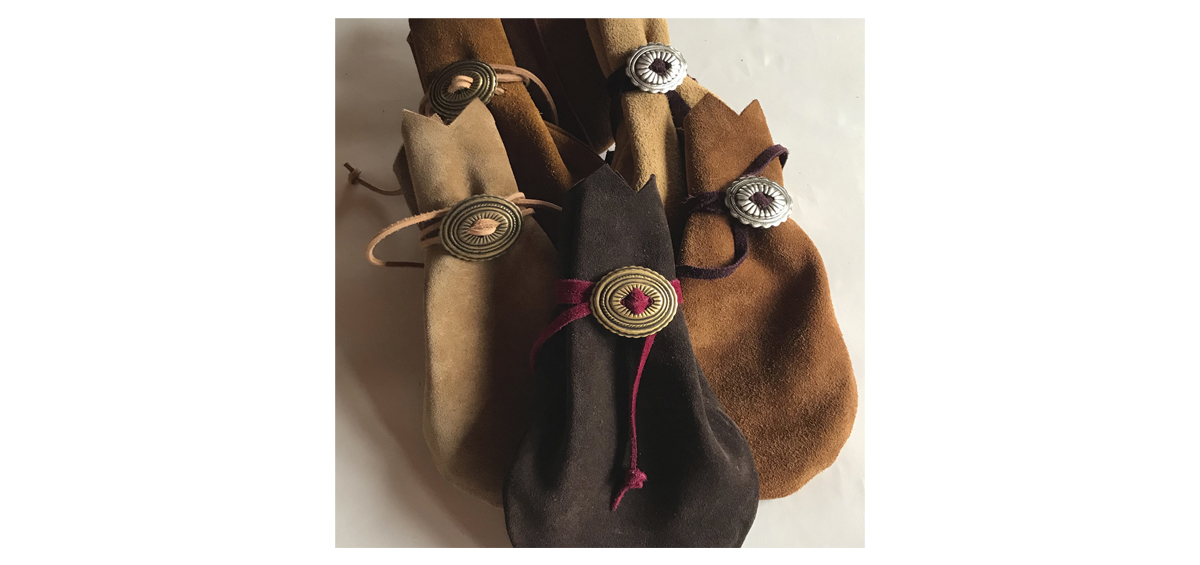 cuir bourse en forme de gourde