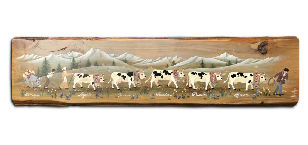 acrylique sur mélèze
