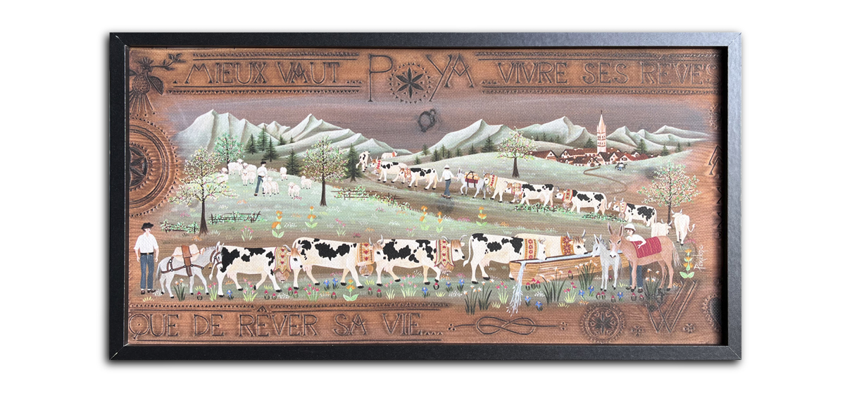 peinture poya reproduction sur toile canvas