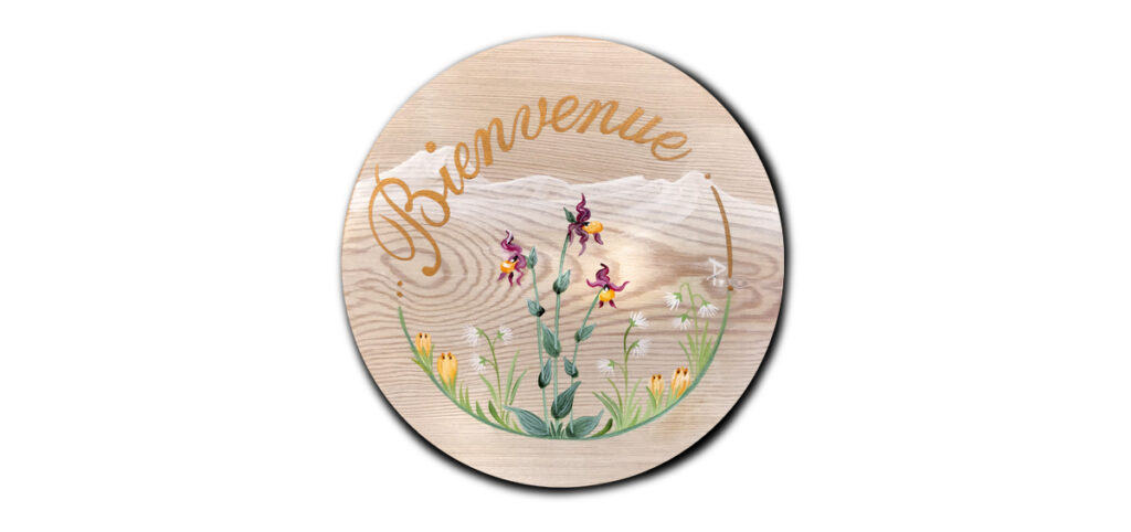 peinture sur mélèze