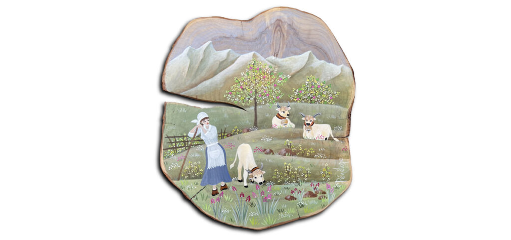 peinture sur bois de cade